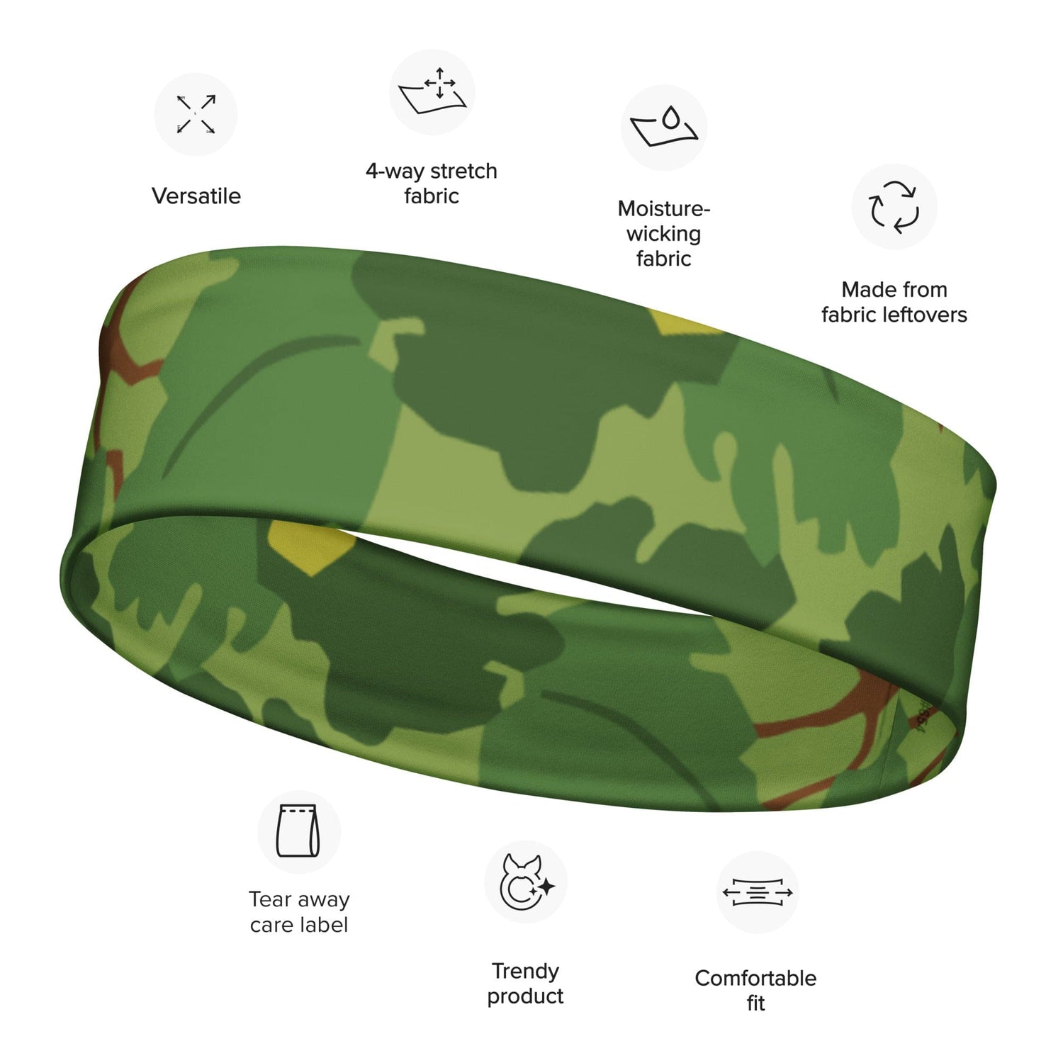 American Mitchell Wine Leaf Green CAMO Headband - Headbands