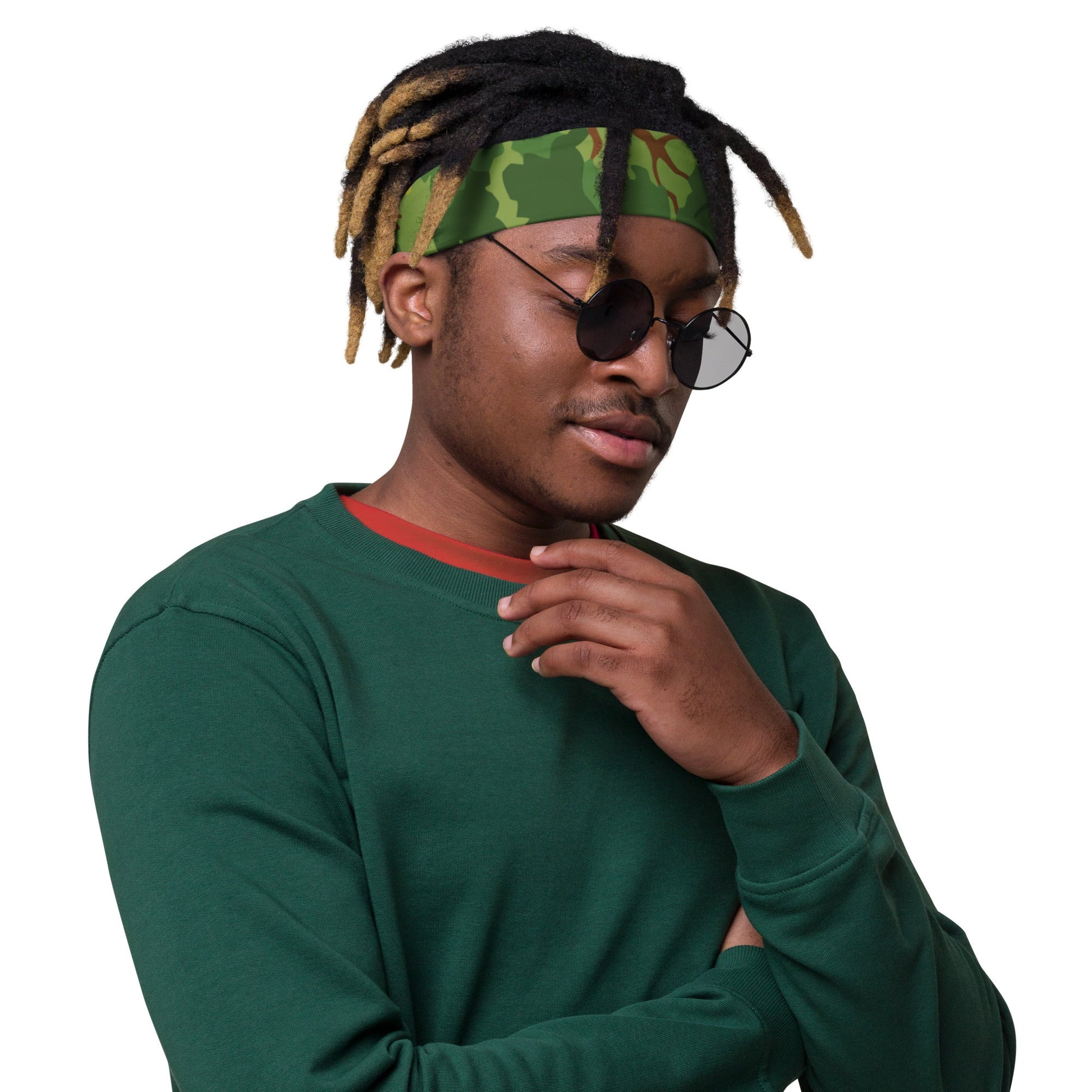 American Mitchell Wine Leaf Green CAMO Headband Headbands