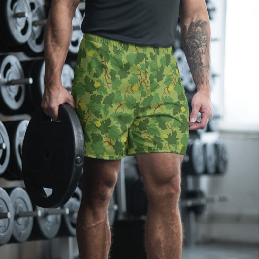 American Mitchell Wine Leaf Green CAMO Men’s Athletic Shorts - XS