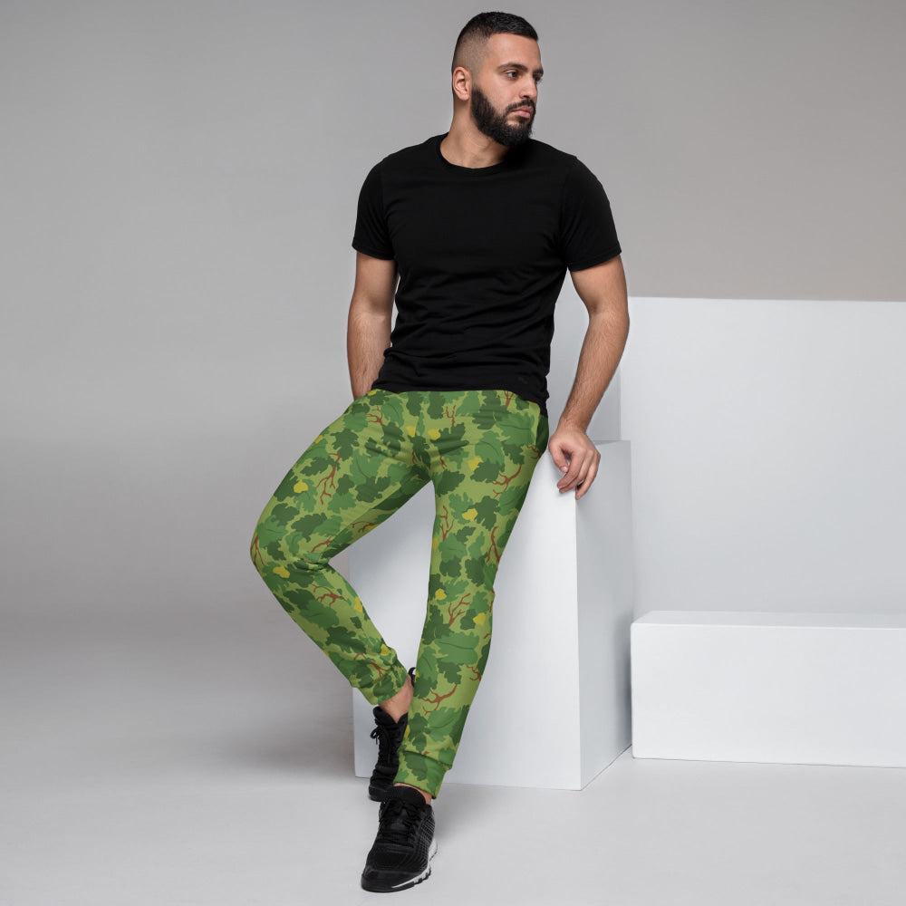 American Mitchell Wine Leaf Green CAMO Men’s Joggers - Mens