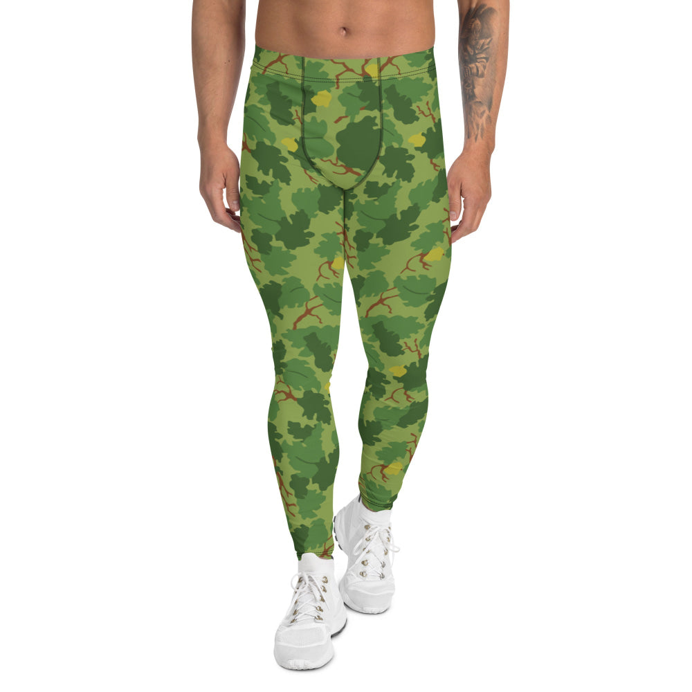 American Mitchell Wine Leaf Green CAMO Men’s Leggings - XS - Mens