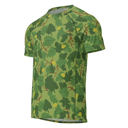 American Mitchell Wine Leaf Green CAMO Mens Short-Sleeve Rash Guard - Short-sleeve Guards