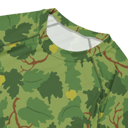 American Mitchell Wine Leaf Green CAMO Mens Short-Sleeve Rash Guard - Short-sleeve Guards