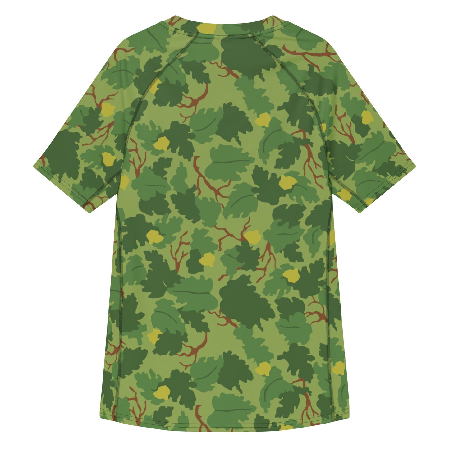 American Mitchell Wine Leaf Green CAMO Mens Short-Sleeve Rash Guard - Short-sleeve Guards