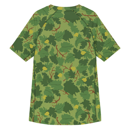 American Mitchell Wine Leaf Green CAMO Mens Short-Sleeve Rash Guard - Short-sleeve Guards