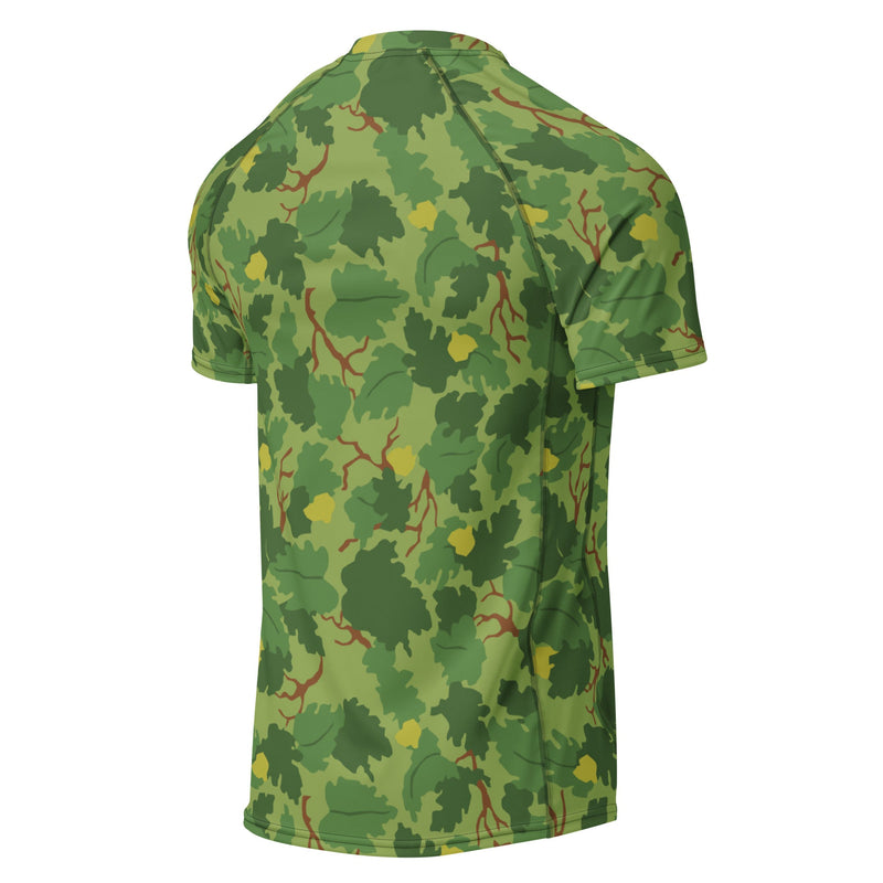 Mitchell Vine Leaf Green CAMO Mens Short-Sleeve Rash Guard