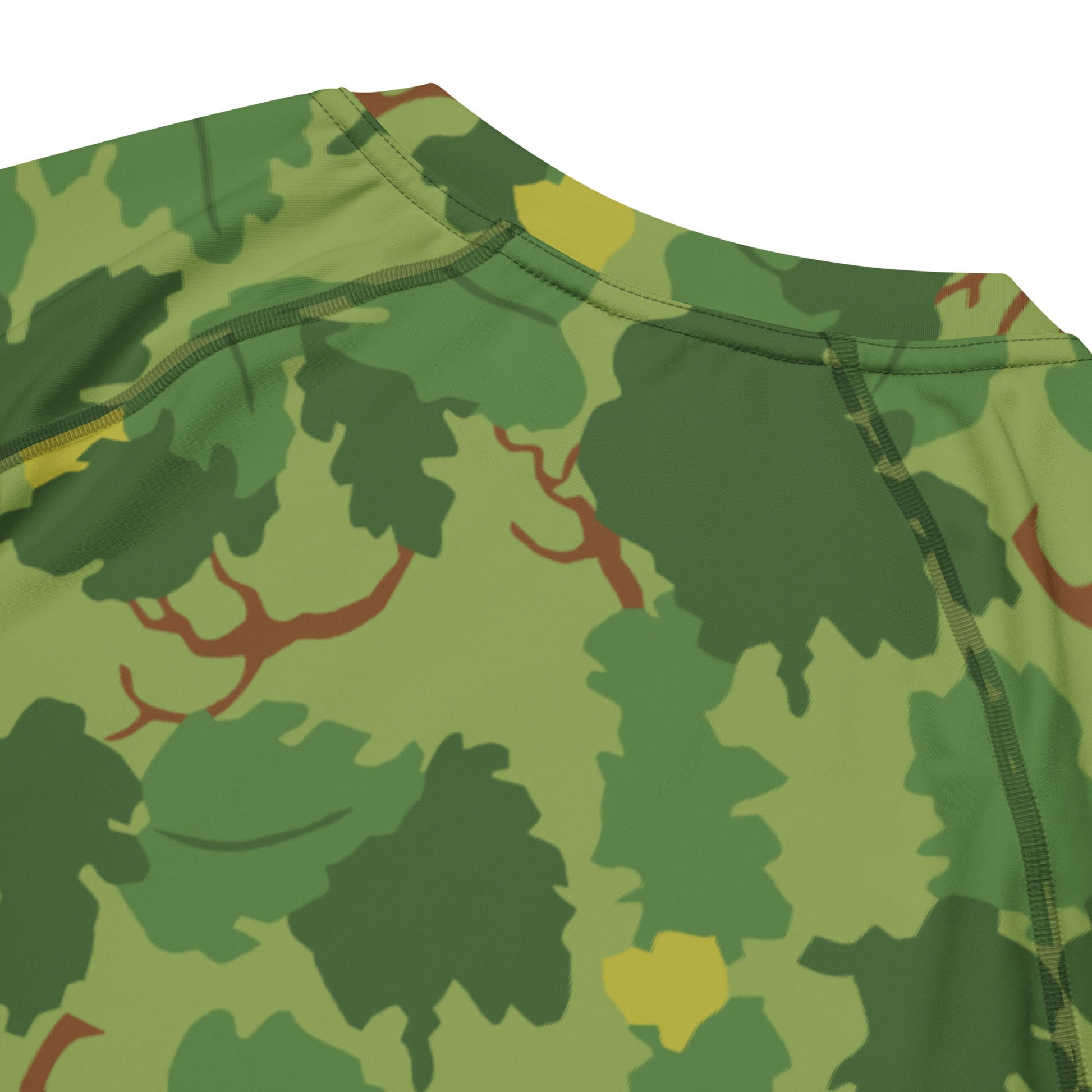 American Mitchell Wine Leaf Green CAMO Mens Short-Sleeve Rash Guard - Short-sleeve Guards