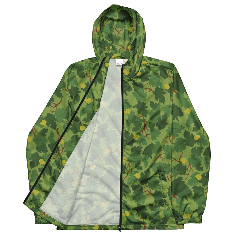 American Mitchell Wine Leaf Green CAMO Men’s windbreaker - Mens Windbreaker