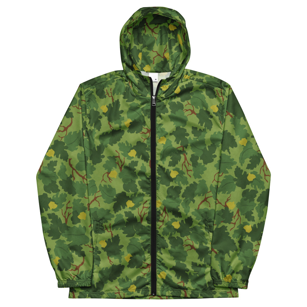 American Mitchell Wine Leaf Green CAMO Men’s windbreaker - Mens Windbreaker