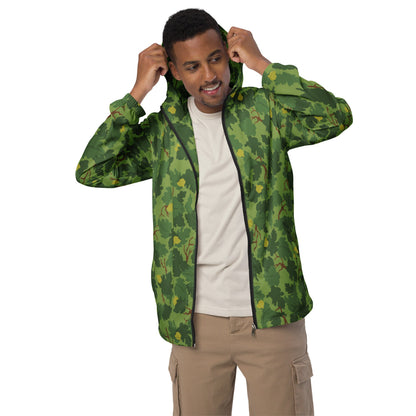 American Mitchell Wine Leaf Green CAMO Men’s windbreaker - Mens Windbreaker