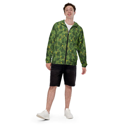 American Mitchell Wine Leaf Green CAMO Men’s windbreaker - Mens Windbreaker