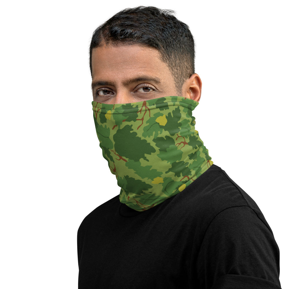 American Mitchell Wine Leaf Green CAMO Neck Gaiter