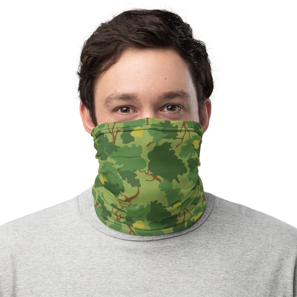 American Mitchell Wine Leaf Green CAMO Neck Gaiter