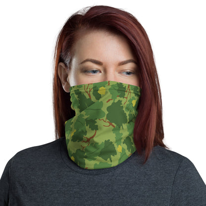 American Mitchell Wine Leaf Green CAMO Neck Gaiter