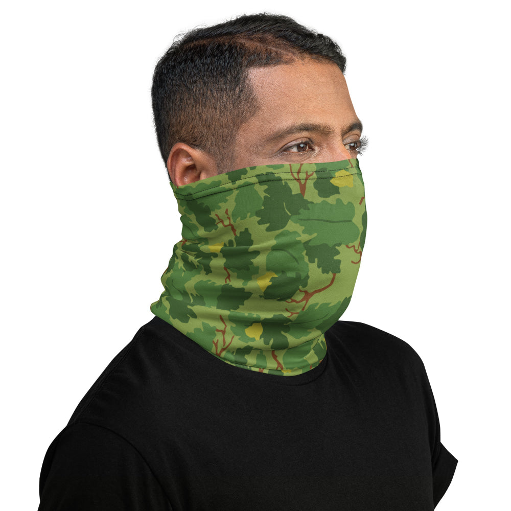 American Mitchell Wine Leaf Green CAMO Neck Gaiter