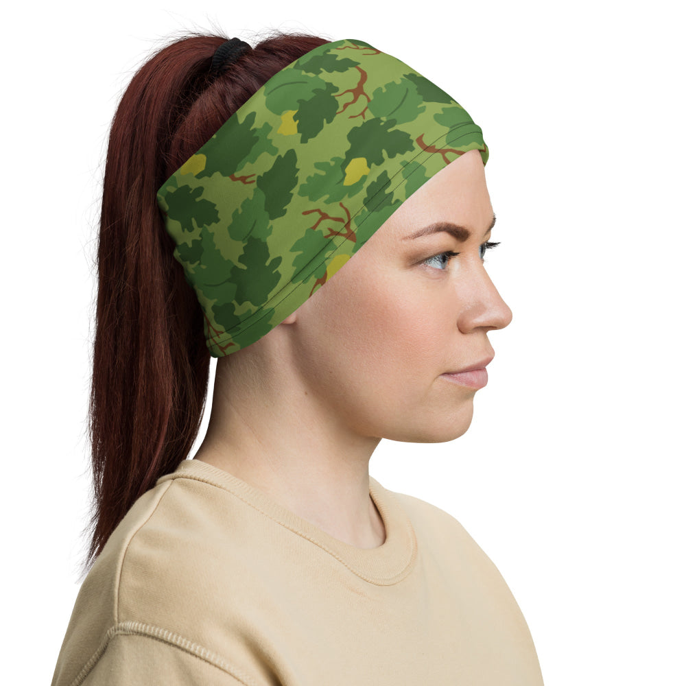 American Mitchell Wine Leaf Green CAMO Neck Gaiter