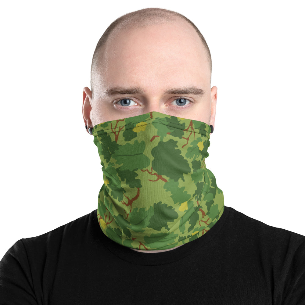 American Mitchell Wine Leaf Green CAMO Neck Gaiter