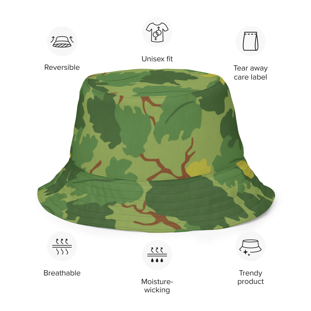 American Mitchell Wine Leaf Green CAMO Reversible bucket hat - Bucket Hat