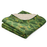 Mitchell Vine Leaf Green CAMO Sherpa Blanket