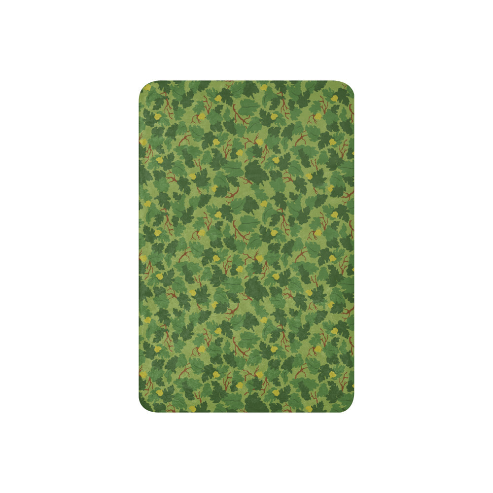 American Mitchell Wine Leaf Green CAMO Sherpa blanket - Blanket