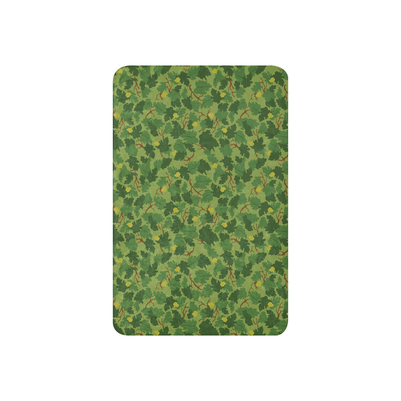 Mitchell Vine Leaf Green CAMO Sherpa Blanket