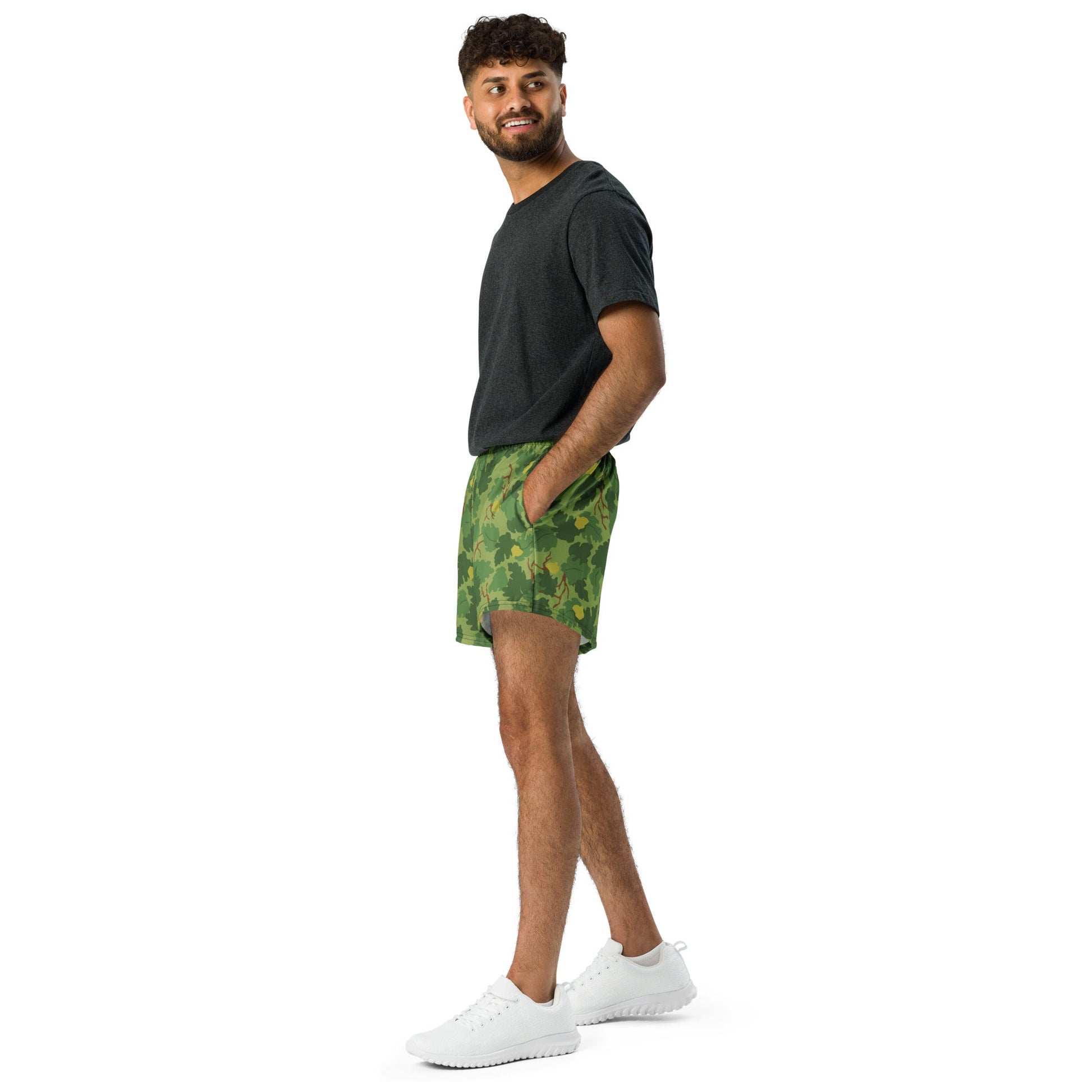 American Mitchell Wine Leaf Green CAMO Unisex Athletic Shorts