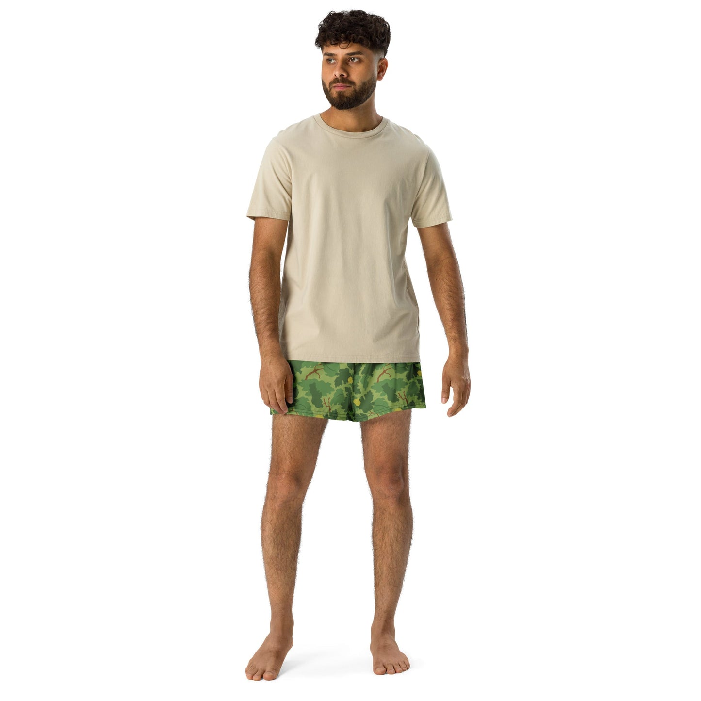 American Mitchell Wine Leaf Green CAMO Unisex Athletic Shorts
