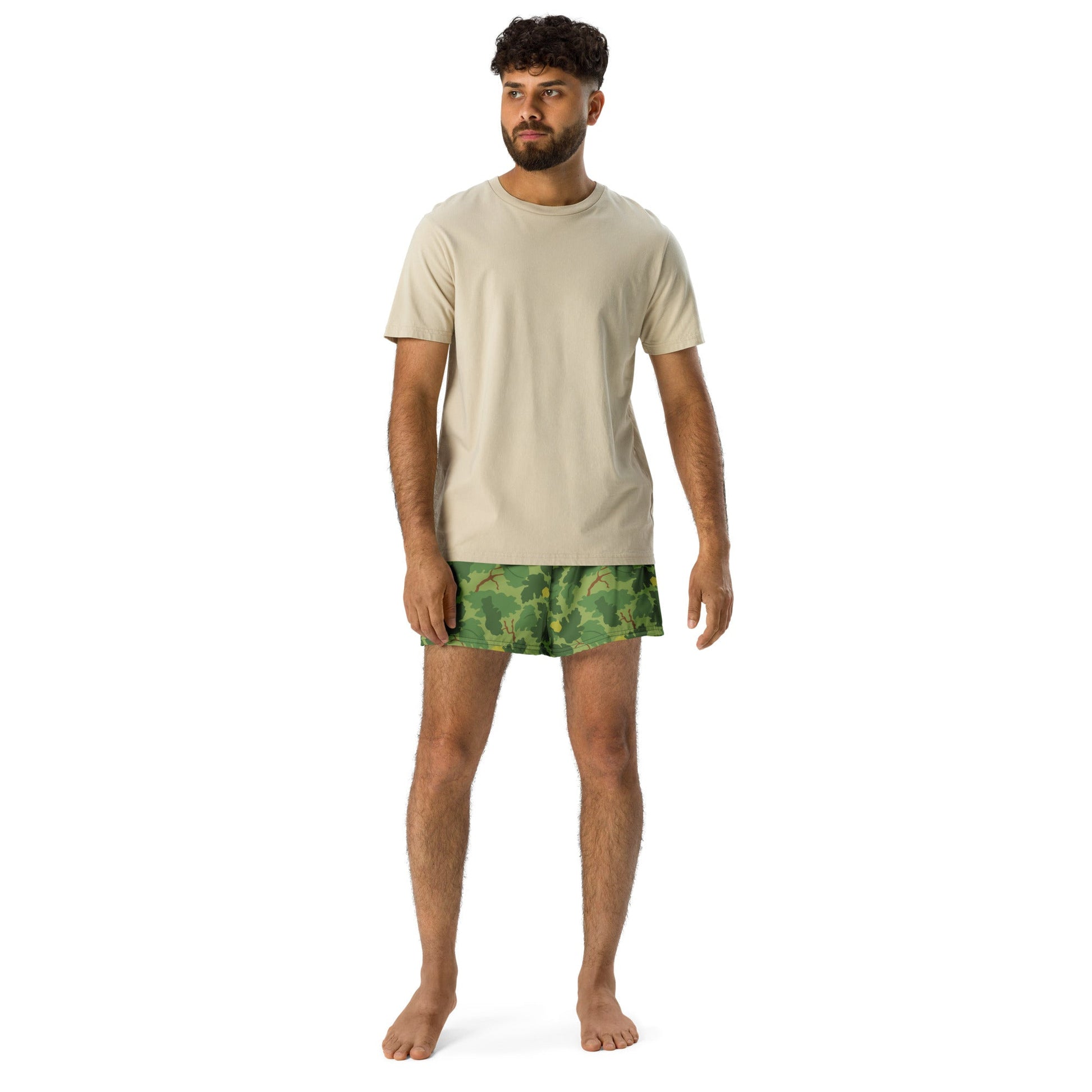 American Mitchell Wine Leaf Green CAMO Unisex Athletic Shorts