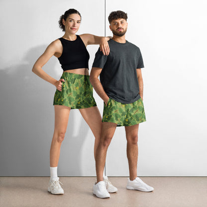 American Mitchell Wine Leaf Green CAMO Unisex Athletic Shorts