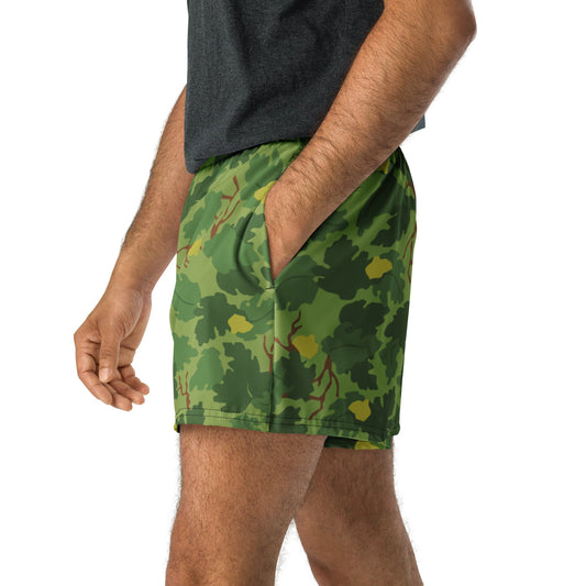 American Mitchell Wine Leaf Green CAMO Unisex Athletic Shorts - XS