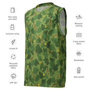 Mitchell Vine Leaf Green CAMO Unisex Basketball Jersey