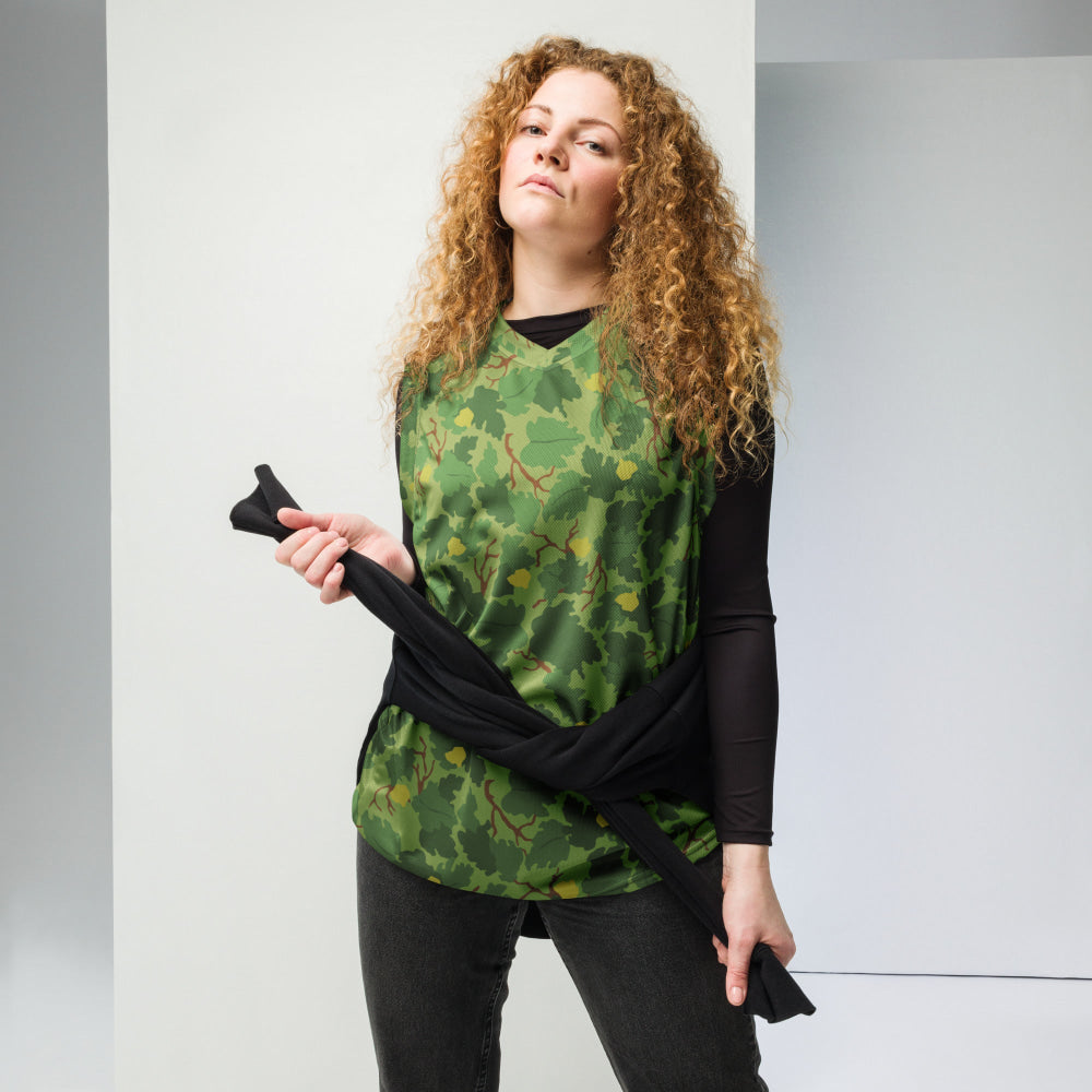 American Mitchell Wine Leaf Green CAMO unisex basketball jersey - Unisex Basketball Jersey