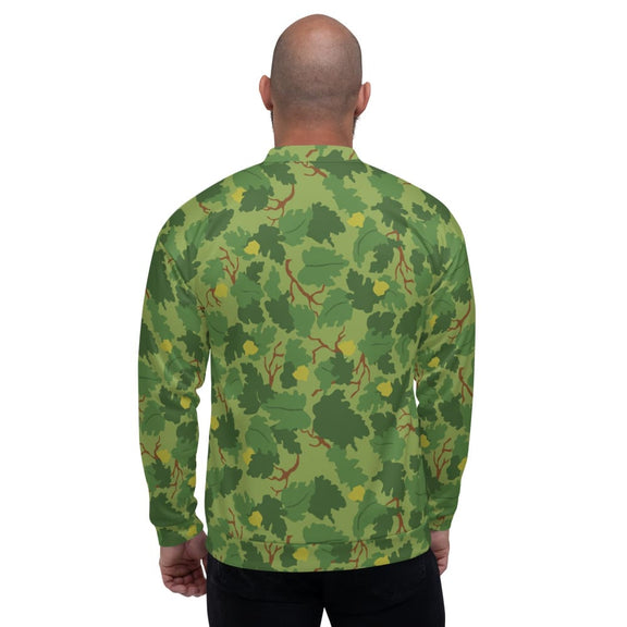 American Mitchell Wine Leaf Green CAMO Unisex Bomber Jacket