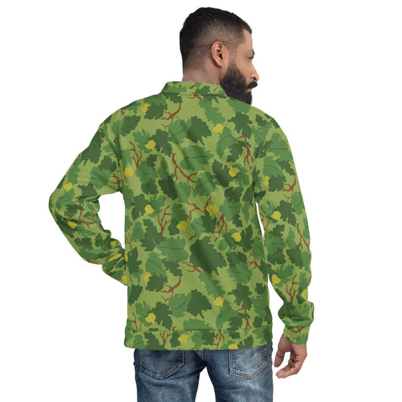 American Mitchell Wine Leaf Green CAMO Unisex Bomber Jacket