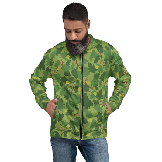 American Mitchell Wine Leaf Green CAMO Unisex Bomber Jacket