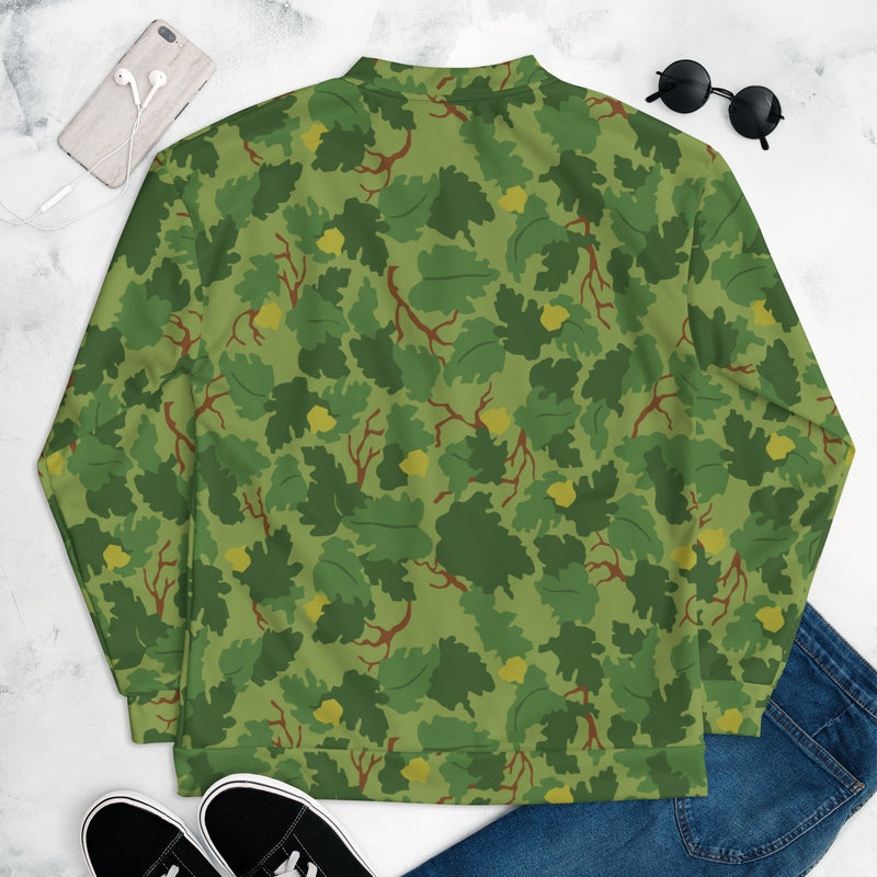 Mitchell Vine Leaf Green CAMO Unisex Bomber Jacket