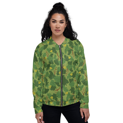 American Mitchell Wine Leaf Green CAMO Unisex Bomber Jacket - Jackets