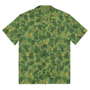 Mitchell Vine Leaf Green CAMO Unisex Short-Sleeve Button Shirt - 2XS - Button-Up