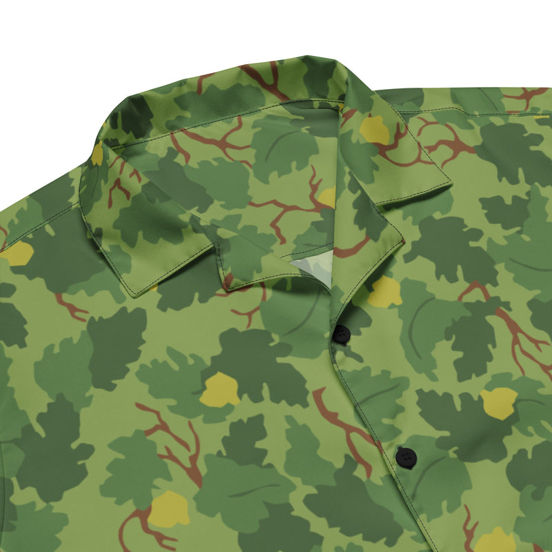 Mitchell Vine Leaf Green CAMO Unisex Short-Sleeve Button Shirt - Button-Up