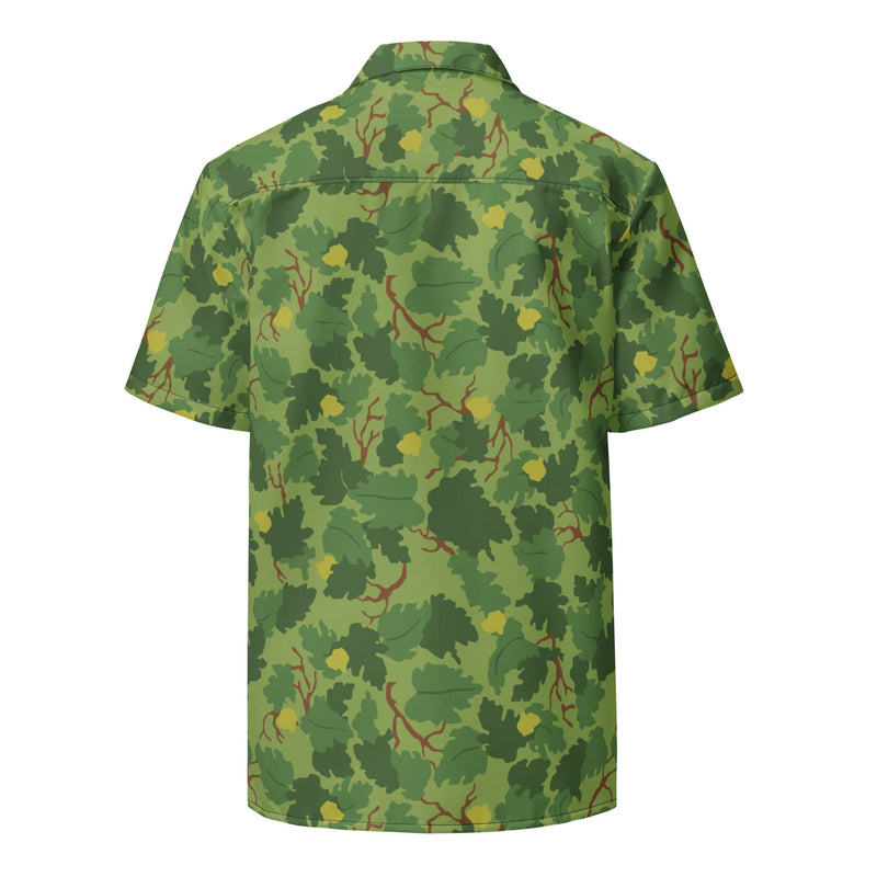 Mitchell Vine Leaf Green CAMO Unisex Short-Sleeve Button Shirt - Button-Up