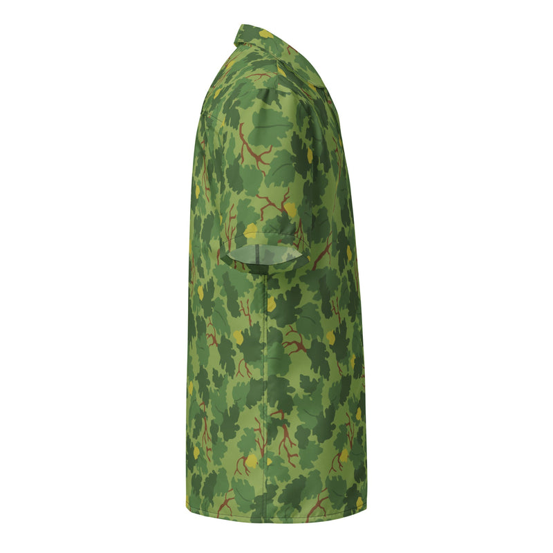 Mitchell Vine Leaf Green CAMO Unisex Short-Sleeve Button Shirt - Button-Up