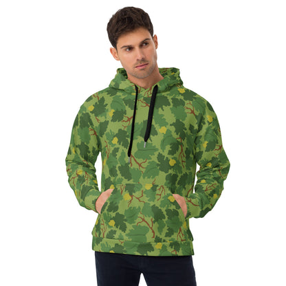 American Mitchell Wine Leaf Green CAMO Unisex Hoodie - 2XS