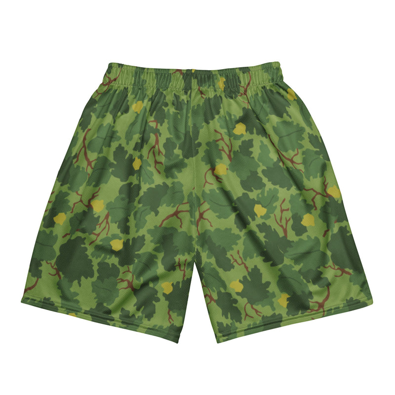 Mitchell Vine Leaf Green CAMO Unisex Mesh Shorts