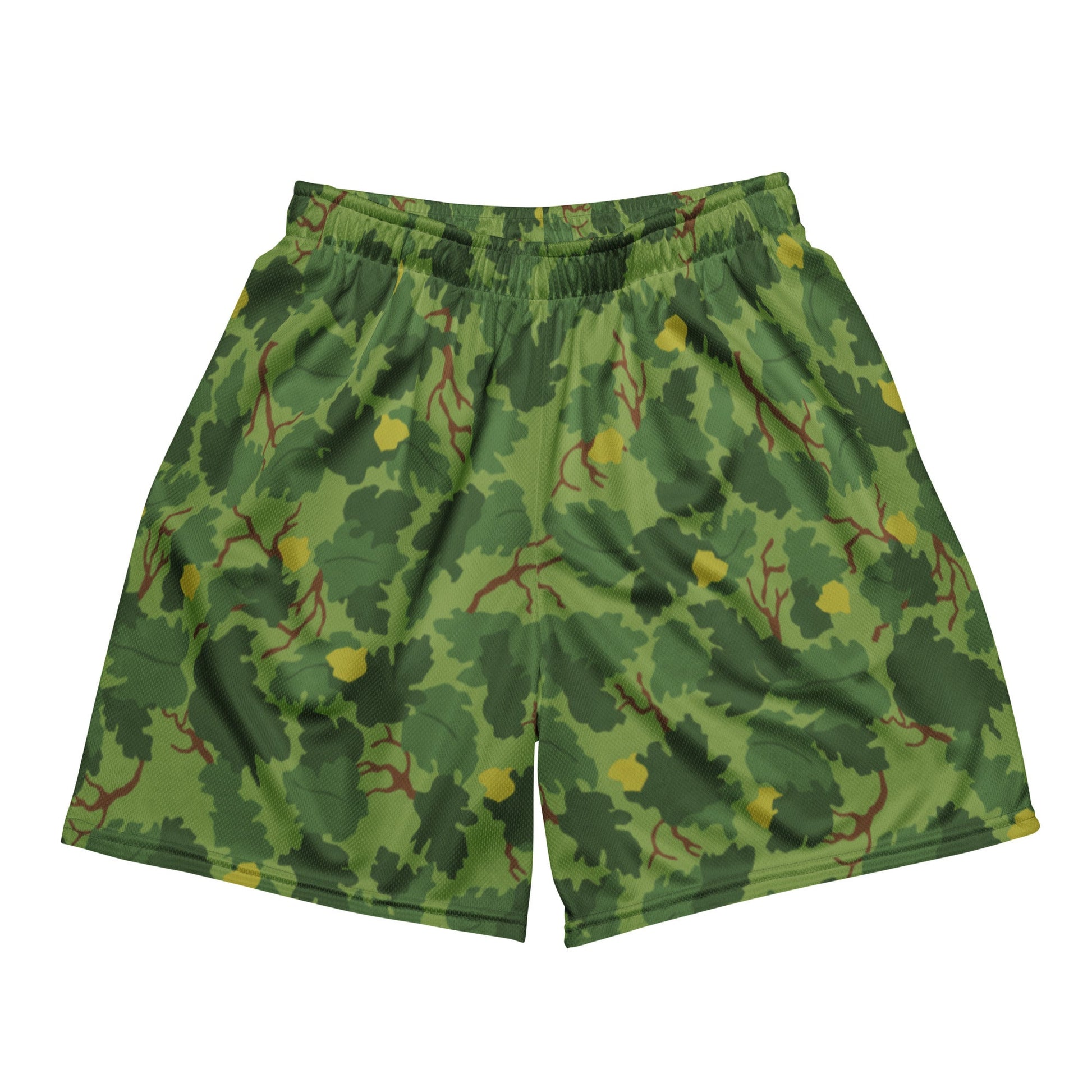 American Mitchell Wine Leaf Green CAMO Unisex mesh shorts - 2XS - Mesh Shorts
