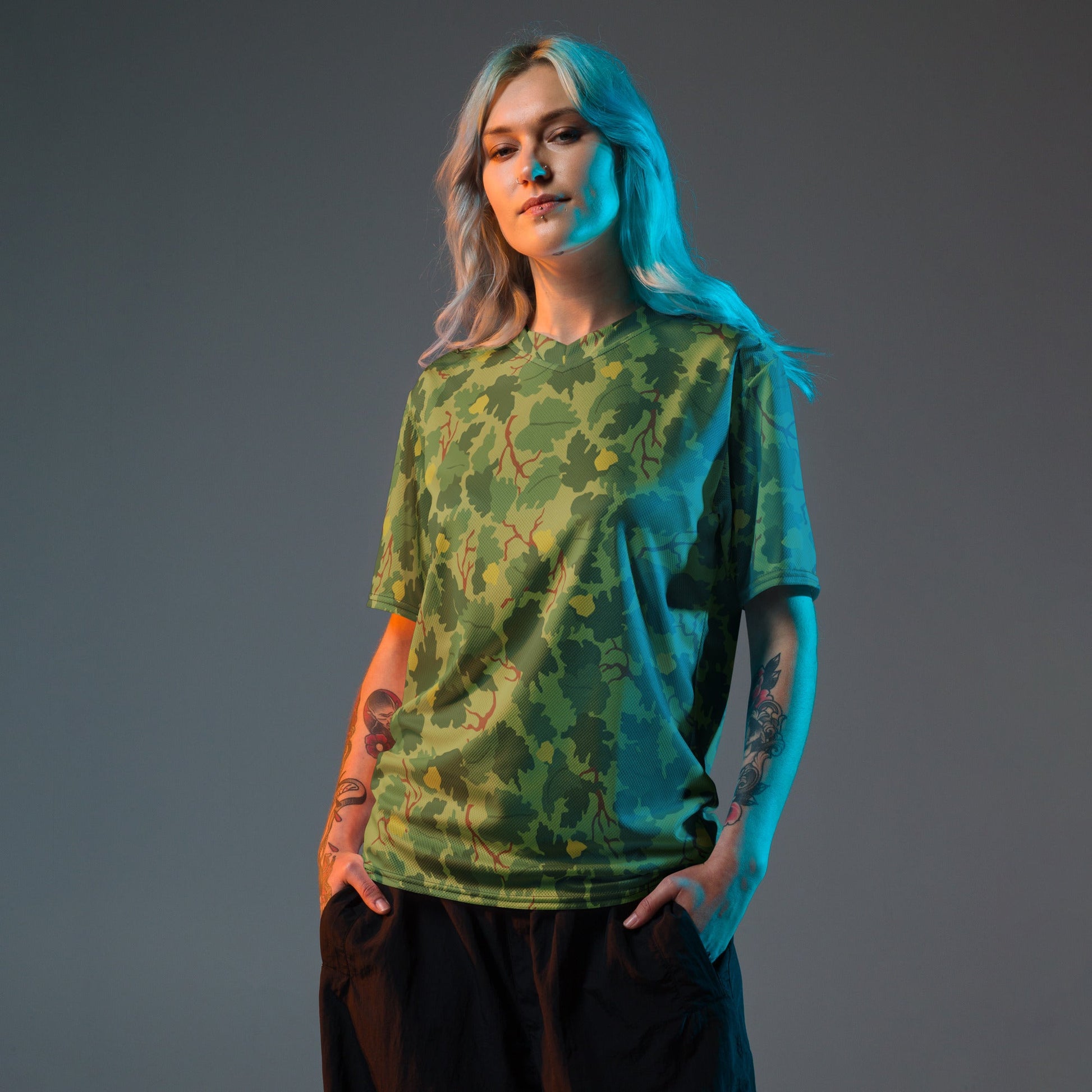 American Mitchell Wine Leaf Green CAMO unisex sports jersey - Sports Jerseys