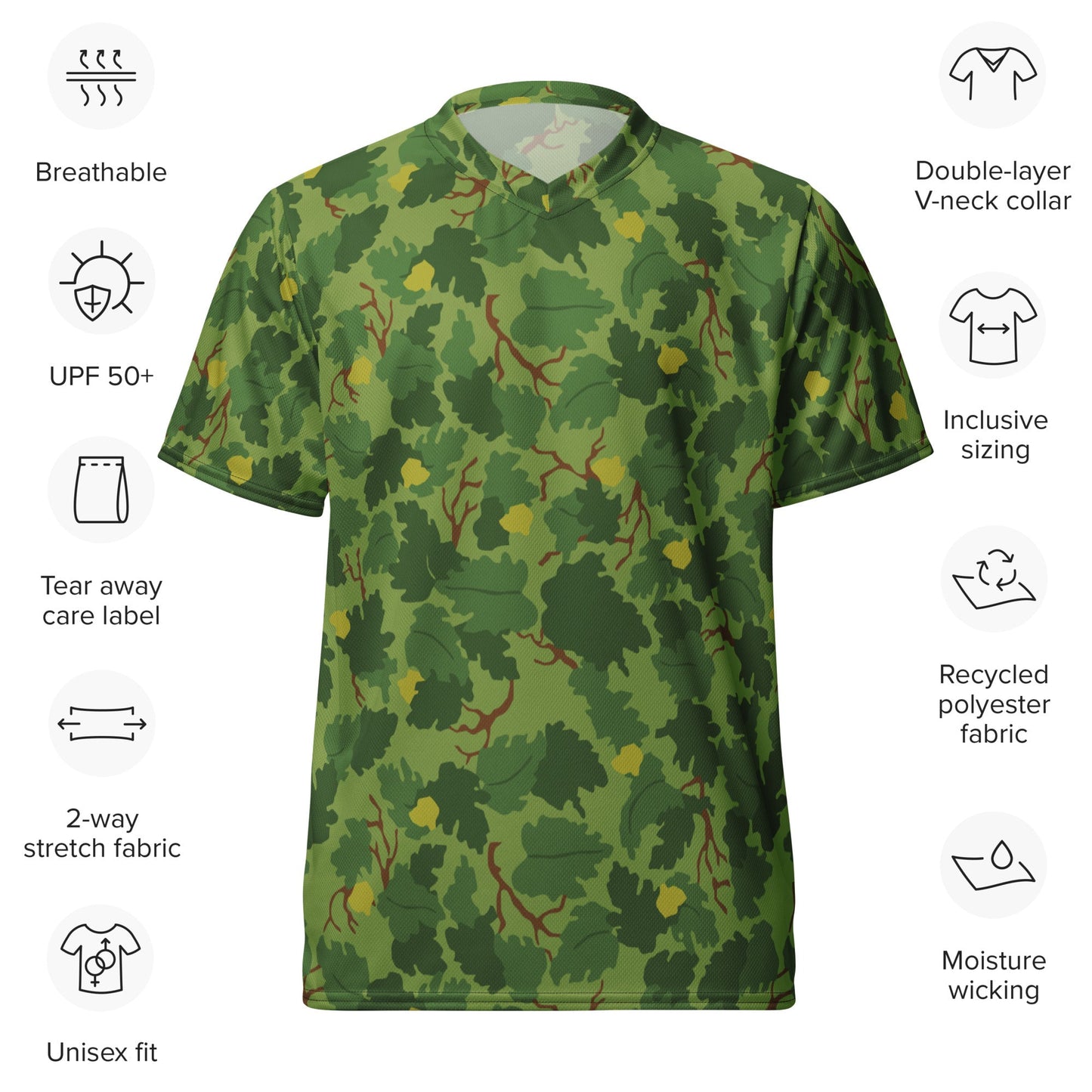 American Mitchell Wine Leaf Green CAMO unisex sports jersey - Sports Jerseys