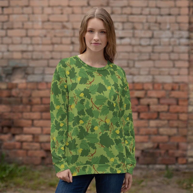 Mitchell Vine Leaf Green CAMO Unisex Sweatshirt