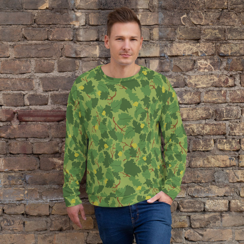 Mitchell Vine Leaf Green CAMO Unisex Sweatshirt - XS