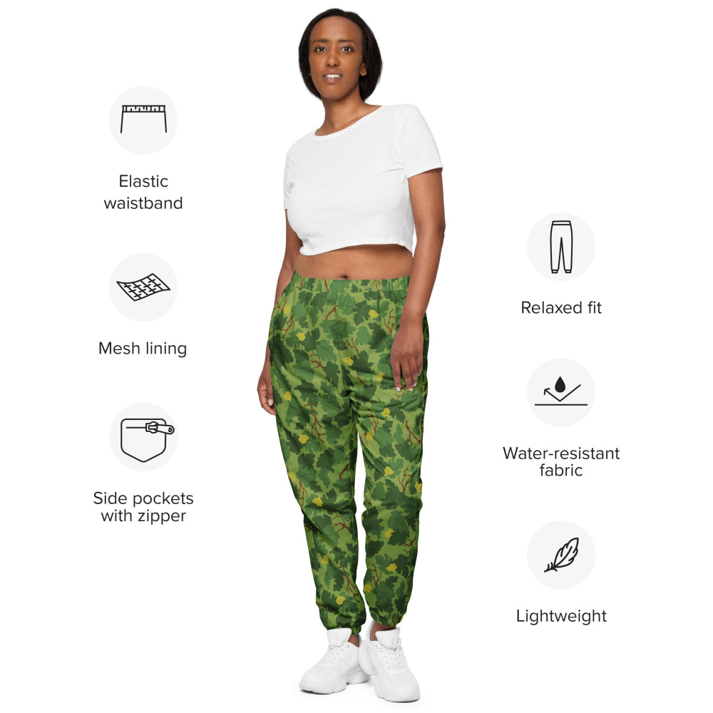 American Mitchell Wine Leaf Green CAMO Unisex track pants - Track Pants