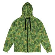 Mitchell Vine Leaf Green CAMO Unisex Zip Hoodie - 2XS